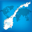 Norway vector map