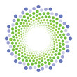Dots in swirl formation