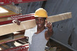 portrait jeune ouvrier africain