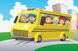 Kids in school bus