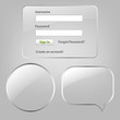Glass Web Elements