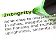 'Integrity' highlighted in green