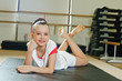 portrait of gymnast girl