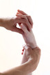 massage des mains