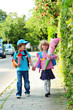 Auf dem Weg zur Schule