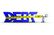 Illustration: Reducing debt Reducing debt
