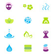Vector: Wellness, spa & nature vector icons isolated on white, vector Wellness, spa & nature vector icons isolated on white, vector