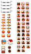 65 Kartensignaturen rot in SVG schwarz