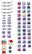 65 Kartensignaturen violett in SVG