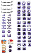 65 Kartensignaturen violett in SVG schwarz