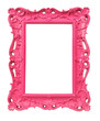 cadre style ancien baroque rose