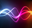 Cute glowing neon lights background illustration