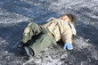 Little boy on ice Little boy on ice