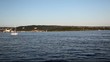 Sailing in fjord Full HD