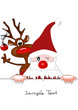 Weihnachtsmann und Elch