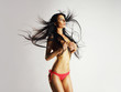 Beautiful nude woman with magnificent hair Beautiful nude woman with magnificent hair