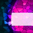 Stained glass design template. EPS 8