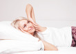 woman waking up