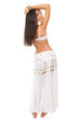 beautiful young woman arabic belly dancer