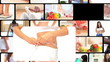 Montage of women dieting