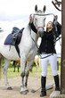equestrian with horse