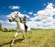 equestrian on horseback