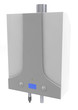 Gas boiler isolated on a white background