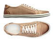 Male shoes over white, with clipping path