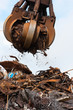 Crane grabber Loading steel
