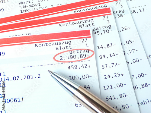 Photo: Guthaben - Kontoauszüge Guthaben - Kontoauszüge