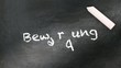 Bewerbung
