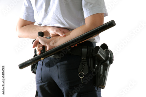 Photo: policier tonfa arme intervention sécurité policier tonfa arme intervention sécurité