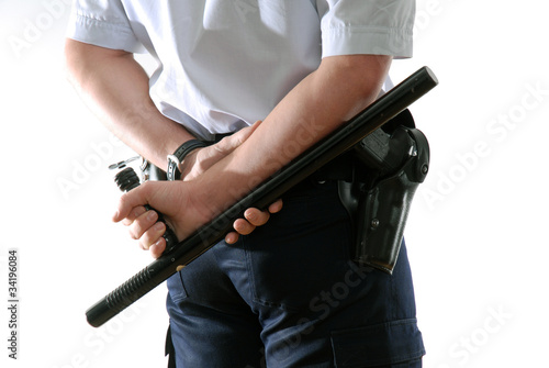 Photo: policier tonfa arme sécurité policier tonfa arme sécurité