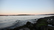 Time lapse of sunset over coast (Full HD)