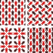 People pictogram seamless pattern