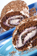 Chocolate swiss roll cake Chocolate swiss roll cake