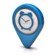 Blue clock icon