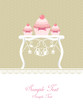 cupcakes on table - vintage design