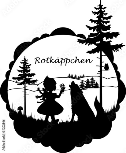 Vektor: Rotkäppchen Rotkäppchen