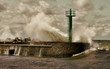 Huge storm wave