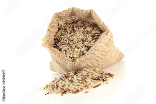 Photo: bunter Reis im Sack bunter Reis im Sack