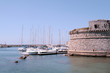 Gallipoli, Apulia - Angevin castle and boats Gallipoli, Apulia - Angevin castle and boats