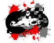 Abstract background for carting competition