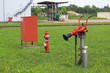 feuer löschanlage in chemie werk