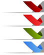 Banners with ribbon
