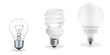 Three generations of light bulbs