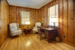 Foto: study with wood walls study with wood walls