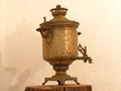 Old copper samovar.