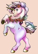 Farbenfrohes Einhorn