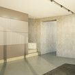 The interior of an empty room